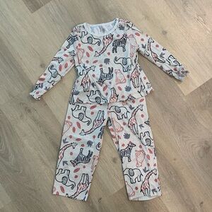 2-piece animal pajama set